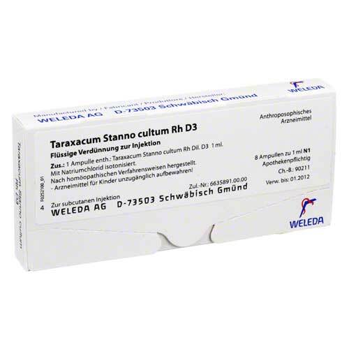 Taraxacum Stanno Cultum RH D 3 Ampullen - 1