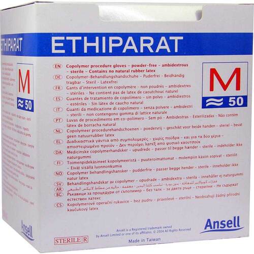 Ethiparat Untersuchungshandschuhe steril mittel M3350 - 1