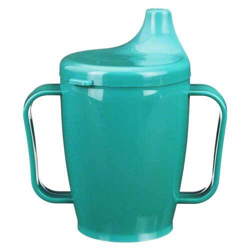 Einnehmebecher mit 2 Griffen + 2 Deck.4 + 12mm gr&uuml;n - 1