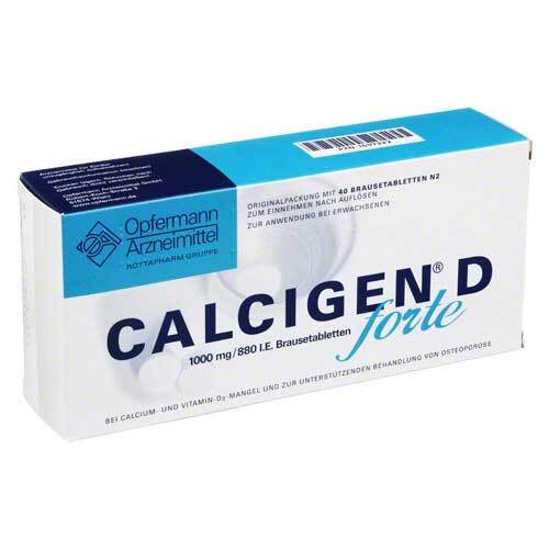 Calcigen D forte 1000 mg / 880 I.E. Brausetabletten - 1