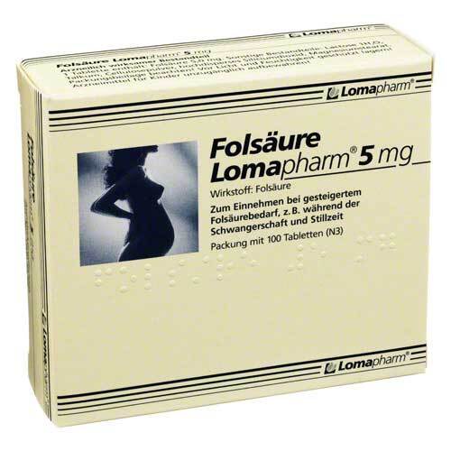 Fols&auml;ure Lomapharm 5 mg Tabletten - 1