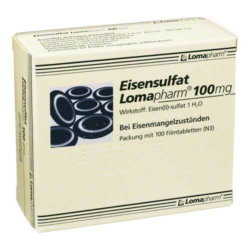 Eisensulfat Lomapharm 100 mg Filmtabletten - 1