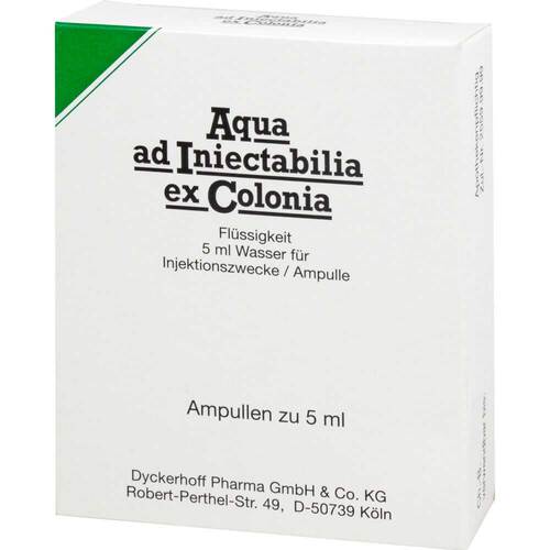 Aqua AD Iniectabilia ex Colonia Ampullen - 1