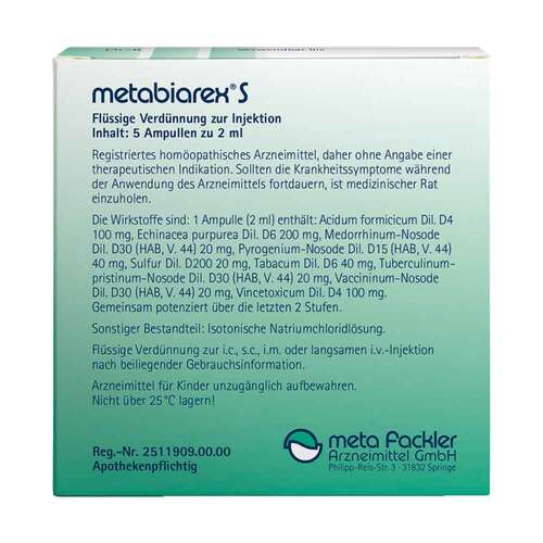 Metabiarex S Injektionsl&ouml;sung - 2
