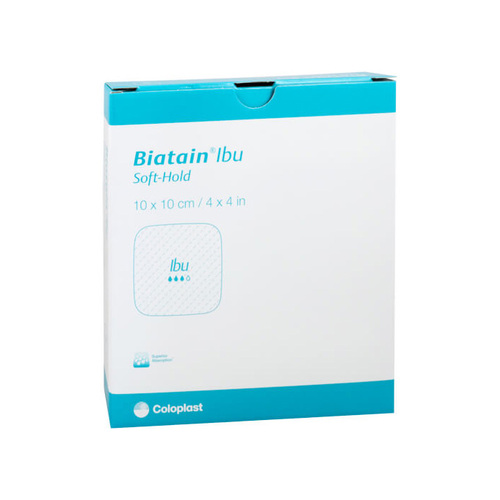 Biatain Ibu Schaumverband 10x10 cm sanft haftend - 1