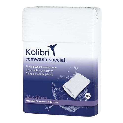 Kolibri comwash Special Waschhandschuhe 16x24cm wei&szlig; - 1