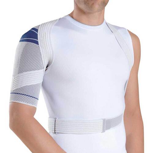 Omotrain S Schulterbandage rechts Gr&ouml;&szlig;e 4 titan - 1