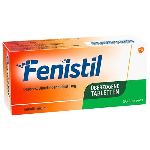 Fenistil Dragees, Dimetindenmaleat 1 mg/Tablette, Antiallergikum - 1