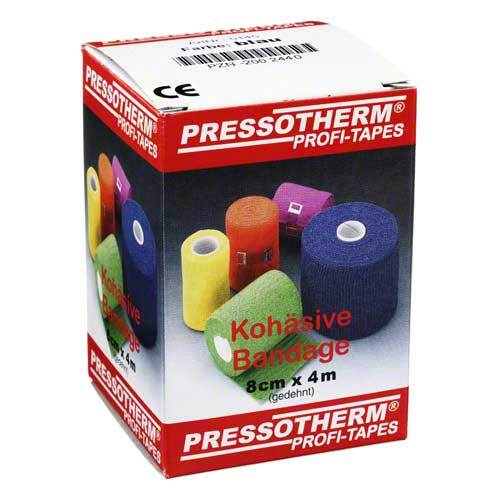 Pressotherm Koh&auml;sive Bandage 8cmx4m blau - 1