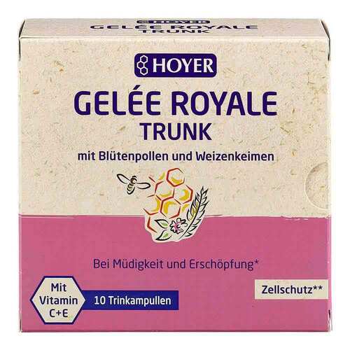 Hoyer Gelee Roy. + Bl&uuml;tenpol. + Weizenk. Trinkampullen - 1