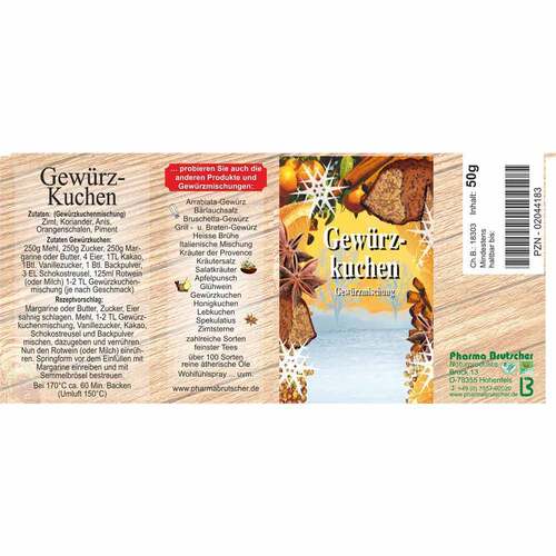 Gew&uuml;rzkuchen Gew&uuml;rz - 2