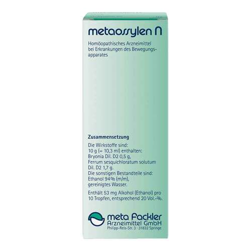Metaossylen N Tropfen zum Einnehmen - 2