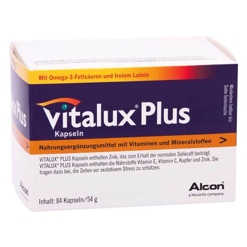 Vitalux Plus Lutein und Omega 3 Kapseln - 1