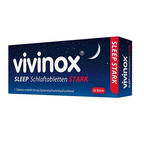 vivinox® SLEEP STARK Schlaftabletten stark bei Schlafst&ouml;rungen &amp; Einschlafproblemen - 1