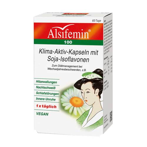 Alsifemin 100 Klima Aktiv mit Soja-Isoflavonen Kapseln - 1