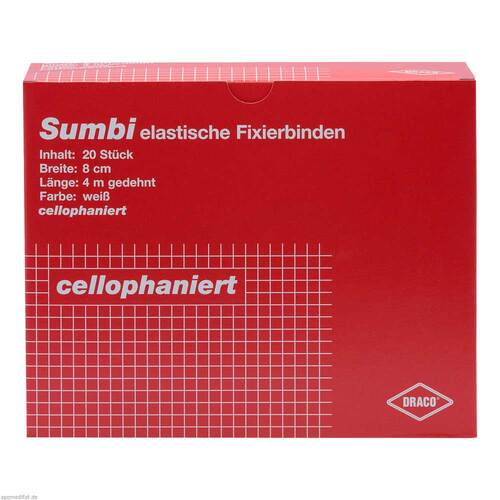 Dracosumbi Fixierbinde 10 cm x 4 m wei&szlig; - 1