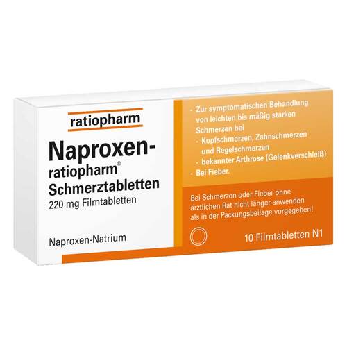 Naproxen ratiopharm Schmerztabletten Filmtabletten - 1