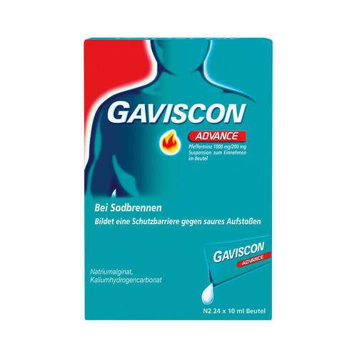 GAVISCON® Advance Pfefferminz Suspension bei Sodbrennen - 1