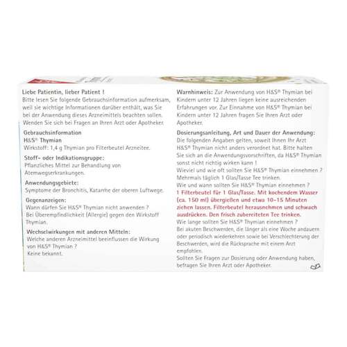 H&S Thymian Filterbeutel - 2