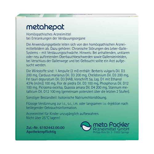 Metahepat Injektionsl&ouml;sung - 2