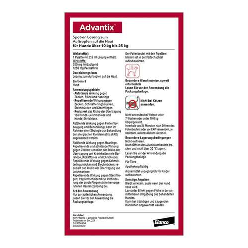 Advantix Spot-on Hund 10 - 25 kg L&ouml;sung - 3