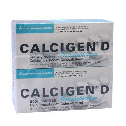 Calcigen D 600 mg / 400 I.E. Kautabletten - 1