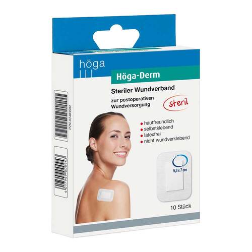 H&ouml;ga Derm Pflaster 53mmx70mm steril - 1