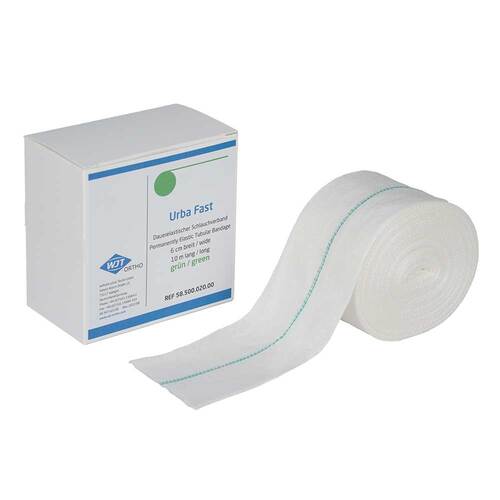 Urba Fast Schlauchverband elastisch 10 m gr&uuml;n Rolle - 1