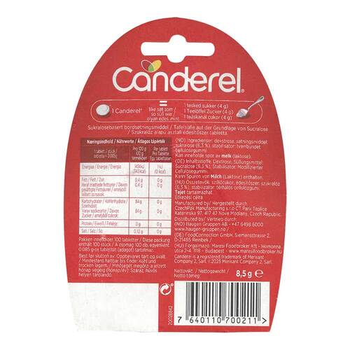 Canderel Tafels&uuml;&szlig;e - 2