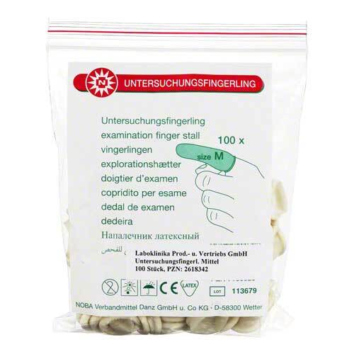 Untersuchungsfingerlinge mit - 1