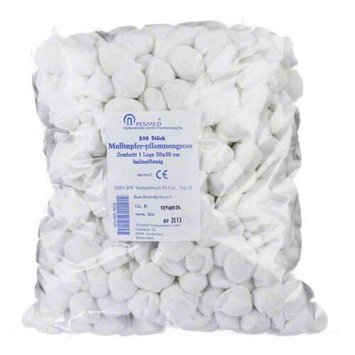 Mulltupfer 20x20cm pflaumengro&szlig; unsteril - 1