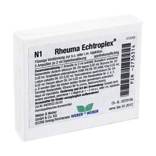 Rheuma Echtroplex Injektionsl&ouml;sung - 1