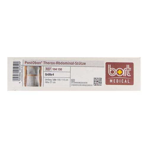 Bort Postoban Thorax-Abdominalst. Gr&ouml;&szlig;e 4 21 cm wei&szlig; - 2