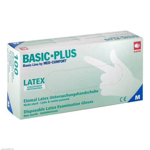 Handschuhe Latex leicht gepudert mittel - 1