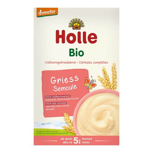 Holle Bio-Vollkrongetreidebrei Grie&szlig; - 1