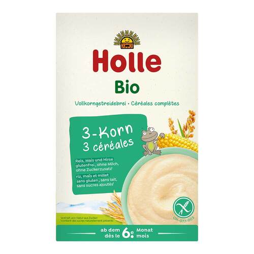 Holle Bio-Vollkorngetreidebrei 3 Korn - 1