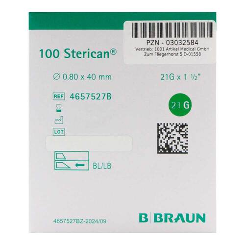 Sterican Kan&uuml;le Luer-Lok 0,80x40mm Gr&ouml;&szlig;e 2 gr&uuml;n - 2