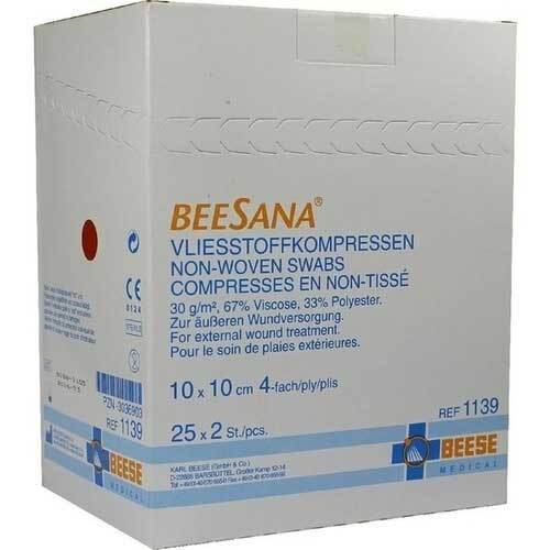Vlieskompressen 10x10 cm steril 4fach 30g - 1