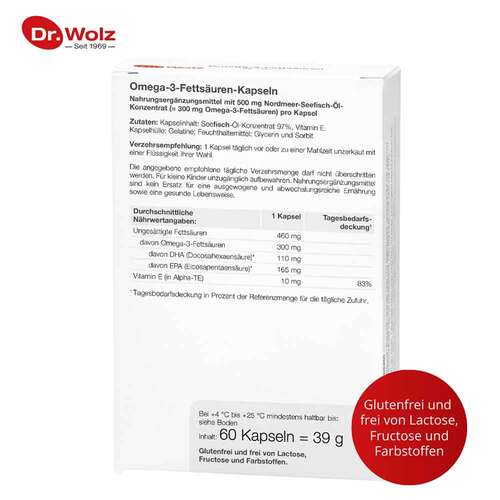 Omega 3 Fetts&auml;uren 500 mg / 60% Kapseln - 5