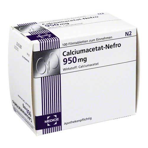 Calciumacetat Nefro 950 mg Filmtabletten - 1