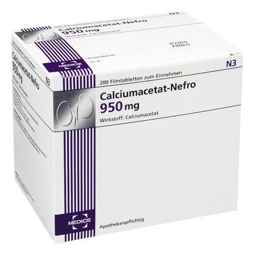 Calciumacetat Nefro 950 mg Filmtabletten - 1
