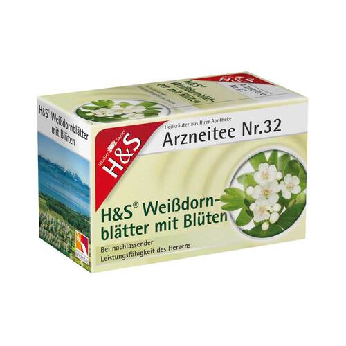 H&S Wei&szlig;dornbl&auml;tter mit Bl&uuml;ten Filterbeutel - 1