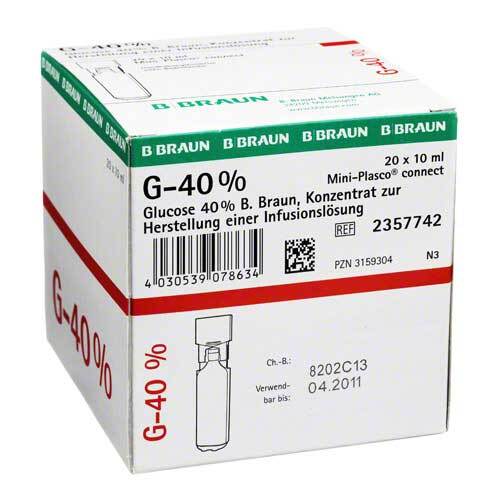 Glucose 40% Braun Mini Plasco connect Infusionsl&ouml;sung -K. - 1
