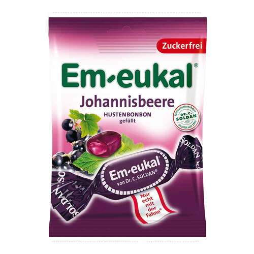 Em-eukal Hustenbonbons Johannisbeere gef&uuml;llt zuckerfrei - 1