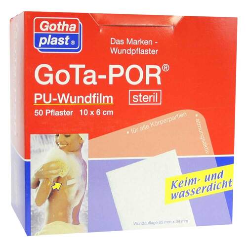 Gota-Por PU Wundfilm 10x6 cm steril Pflaster - 1