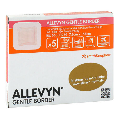 Allevyn Gentle Border 7,5x7,5cm Verband - 1