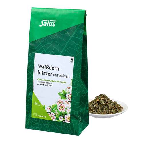Weissdornbl&auml;tter mit Bl&uuml;ten Arzneitee Salus - 1