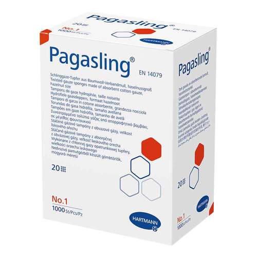 Pagasling Tupfer unsteril Gr&ouml;&szlig;e 1 haselnussgro&szlig; - 1