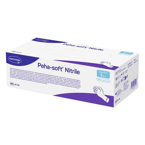 Peha Soft nitrile Untersuchungshandschuhe puderfrei unsteril S - 1