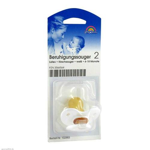 Sauger Kirsche 102883 wei&szlig; gro&szlig; gro&szlig;e Scheibe - 1